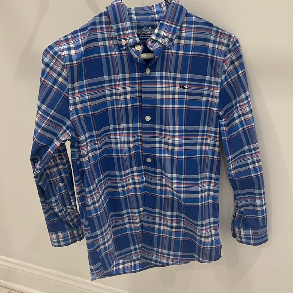 Vineyard Vines Boys On The Go Performance Button Down